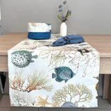 Camino de mesa antimanchas Acuario