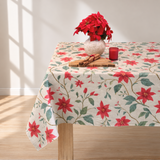 Mantel antimanchas rectangular Flor de Pascua