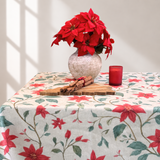Mantel antimanchas cuadrado Flor de Pascua