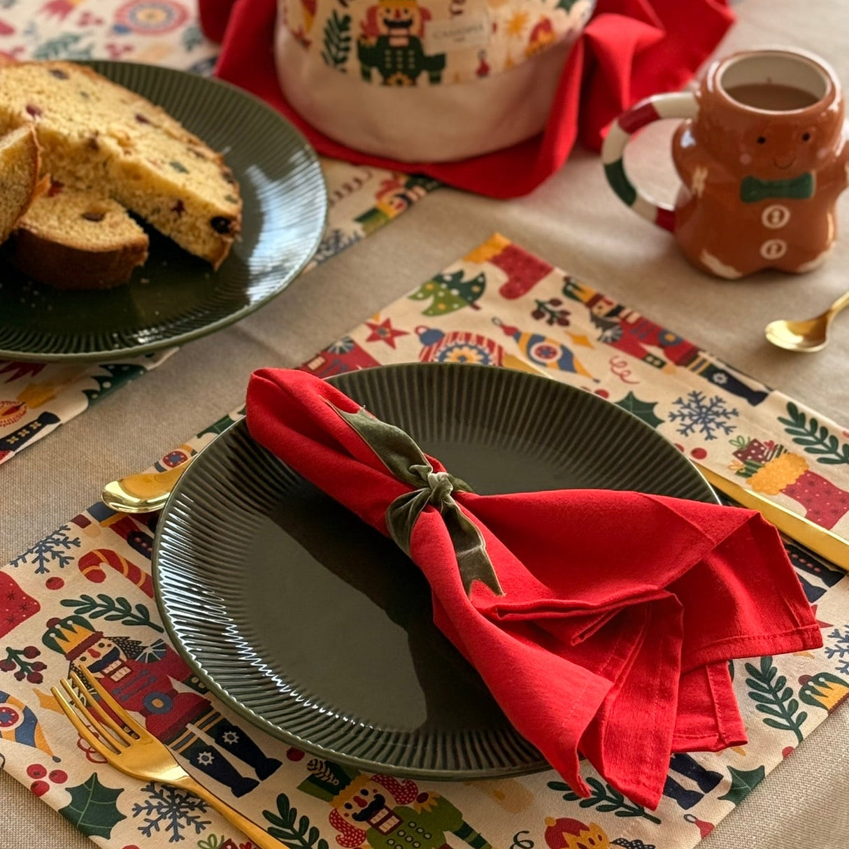 Set 4 individuales antimanchas Nutcracker