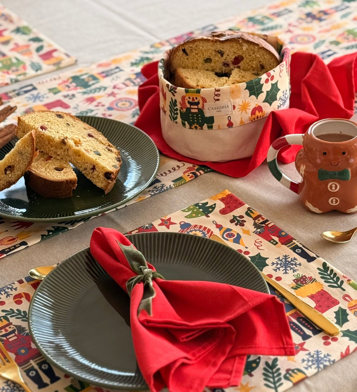 Set 4 individuales antimanchas Nutcracker