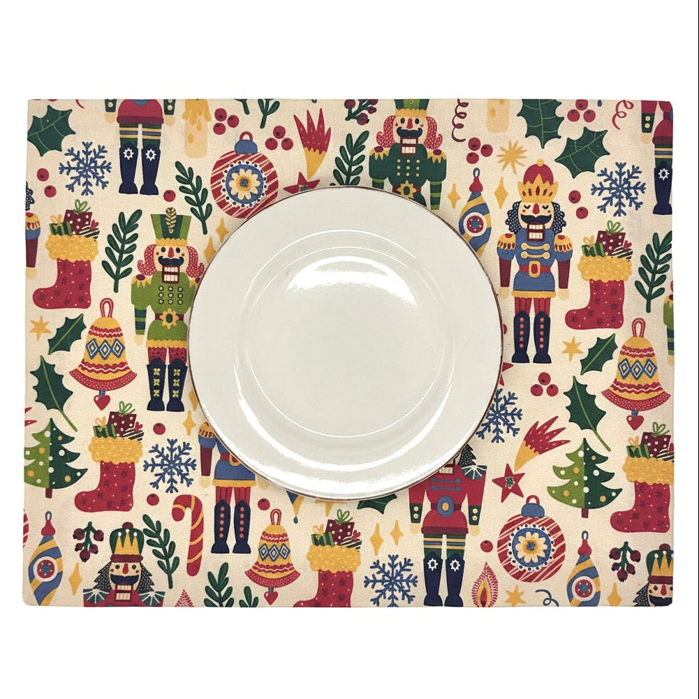 Set 4 individuales antimanchas Nutcracker