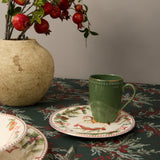 Vajilla Navidad 16 piezas Corona