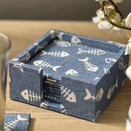 Posavasos Asia azul