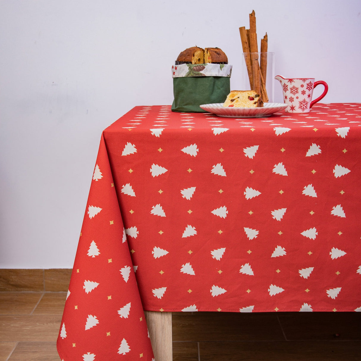 Mantel antimanchas rectangular Pinos