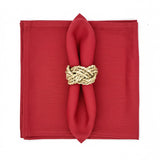 Set 4 Servilletas algodón rojo oscuro