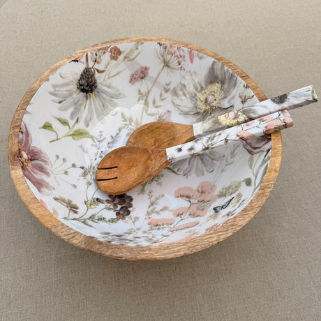 Ensaladera y cubiertos de servir Natura