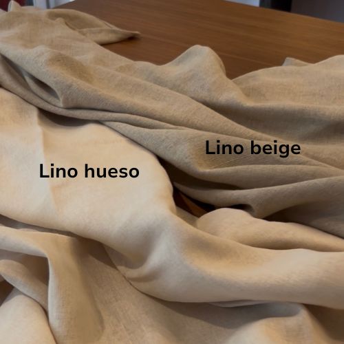 Mantel antimanchas cuadrado 100% Lino Beige