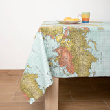 Mantel rectangular antimanchas Mapamundi