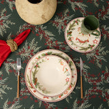 Vajilla Navidad 16 piezas Corona