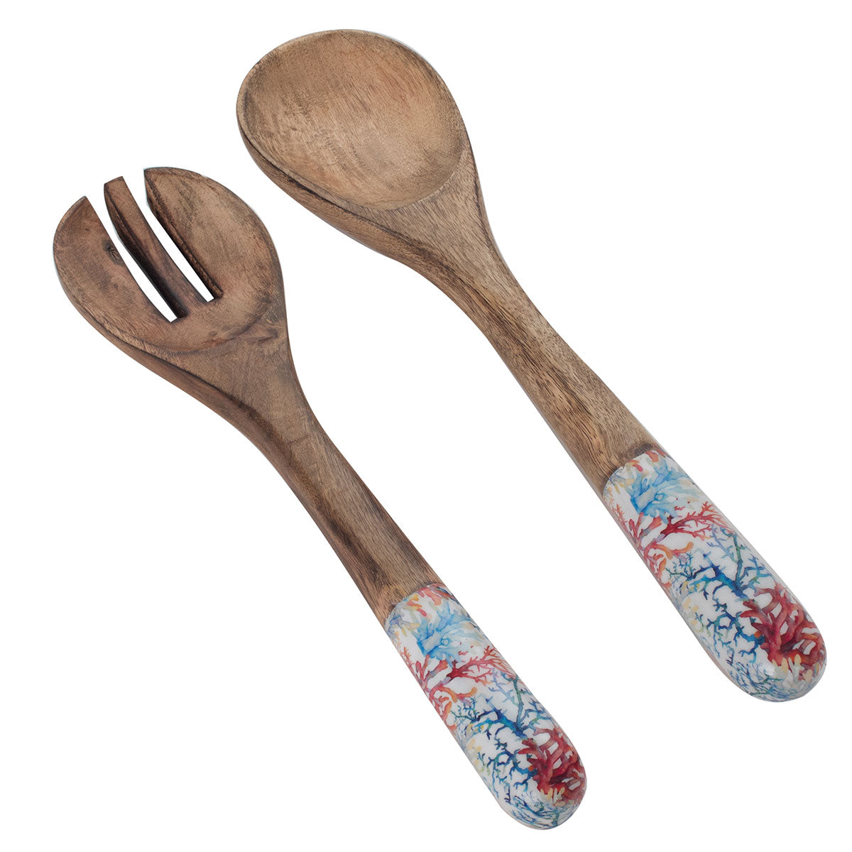 Set cuchara y tenedor Coral