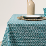 Mantel antimanchas rectangular Espiga verde
