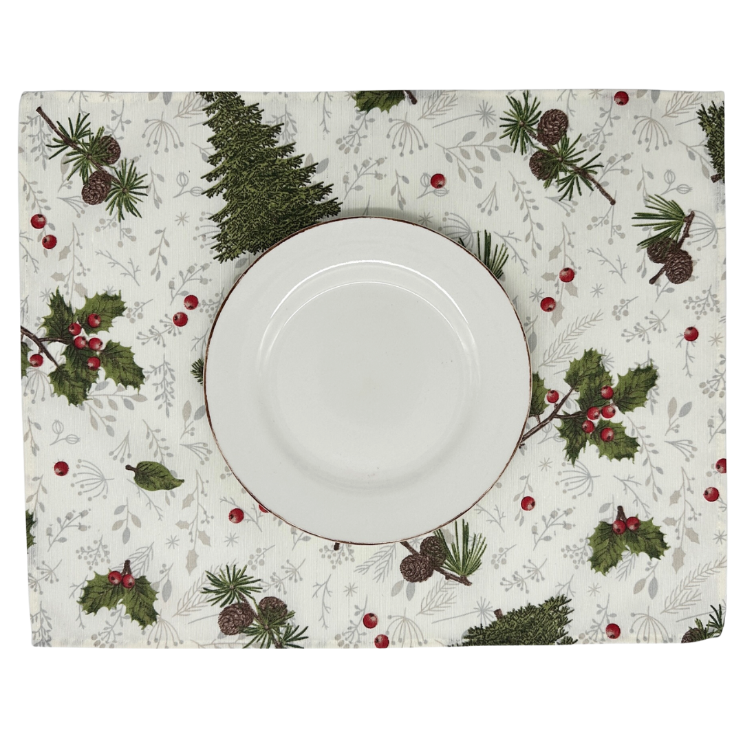 Set 4 Individuales antimanchas Abetos