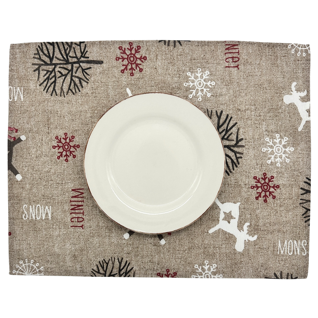 Set 4 Individuales antimanchas Rudolph