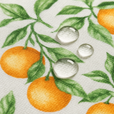 Mantel redondo antimanchas Naranjas