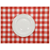 Set 4 Individuales antimanchas Vichy Rojo