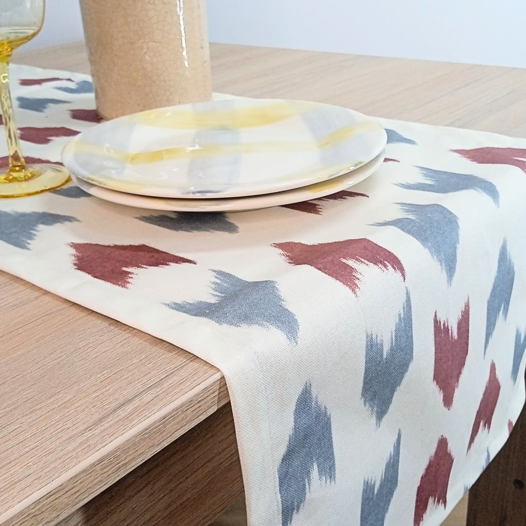 Camino de mesa antimanchas Etnico